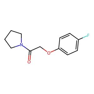 2-(4-Fluorophenoxy)-1-(pyrrolidin-1-yl)ethan-1-one structure