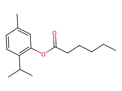 2-Isopropyl-5-methylphenyl hexanoate structure