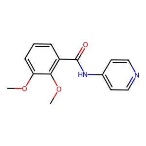 2,3-dimethoxy-N-(4-pyridinyl)benzamide structure