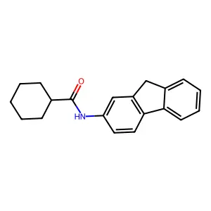 N-(9H-fluoren-2-yl)cyclohexanecarboxamide structure