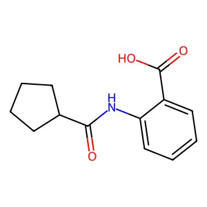 2-Cyclopentaneamidobenzoic acid structure