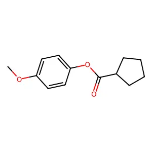 环戊烷甲酸-4-甲氧基苯酯 structure