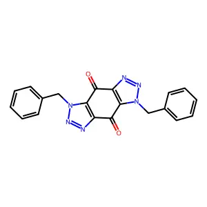3,7-Dibenzyltriazolo[4,5-f]benzotriazole-4,8-dione structure