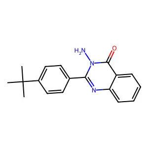 3-amino-2-(4-tert-butylphenyl)-4(3H)-quinazolinone structure