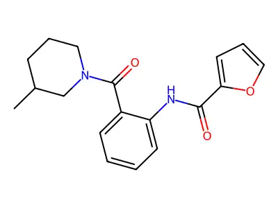 N-[2-(3-methylpiperidine-1-carbonyl)phenyl]furan-2-carboxamide structure