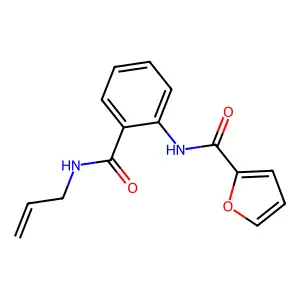 N-[2-(prop-2-enylcarbamoyl)phenyl]furan-2-carboxamide structure