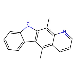 5,11-dimethyl-10H-pyrido[2,3-b]carbazole structure