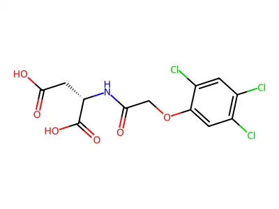 N-((2,4,5-三氯苯氧基)乙酰)-L-天冬氨酸 structure