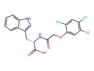 N-((2,4,5-Trichlorophenoxy)acetyl)-L-tryptophan structure