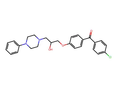 1-[4-(4-Chlorobenzoyl)phenoxy]-3-(4-phenylpiperazin-1-yl)propan-2-ol structure