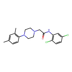 N-(2,5-dichlorophenyl)-2-[4-(2,4-dimethylphenyl)piperazin-1-yl]acetamide structure
