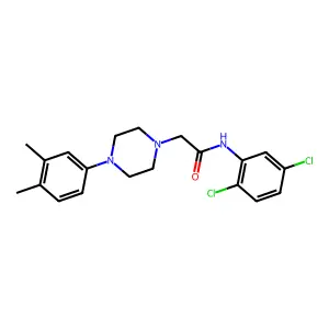 N-(2,5-dichlorophenyl)-2-[4-(3,4-dimethylphenyl)piperazin-1-yl]acetamide structure