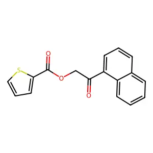 2-(Naphthalen-1-yl)-2-oxoethyl thiophene-2-carboxylate structure