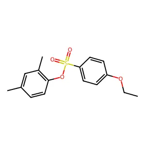 2,4-二甲基苯基 4-乙氧基烯磺酸盐 structure