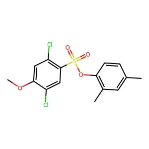 2,4-Dimethylphenyl 2,5-dichloro-4-methoxybenzenesulfonate structure