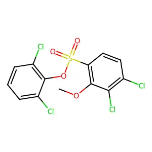 2,6-Dichlorophenyl 3,4-dichloro-2-methoxybenzenesulfonate structure