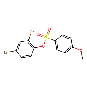 2,4-Dibromophenyl 4-methoxybenzenesulfonate structure