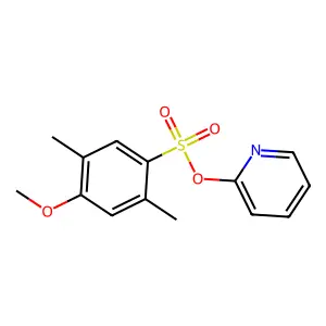 2-Pyridinyl 4-methoxy-2,5-dimethylbenzenesulfonate structure
