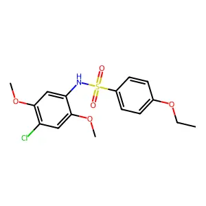 N-(4-chloro-2,5-dimethoxyphenyl)-4-ethoxybenzenesulfonamide structure