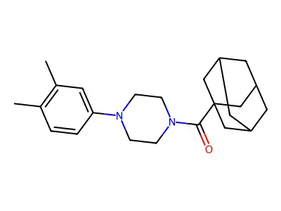 1-Adamantyl-[4-(3,4-dimethylphenyl)piperazin-1-yl]methanone structure