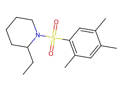 2-Ethyl-1-[(2,4,5-trimethylphenyl)sulfonyl]piperidine structure
