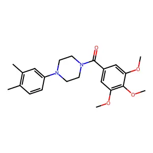[4-(3,4-Dimethylphenyl)piperazin-1-yl](3,4,5-trimethoxyphenyl)methanone structure