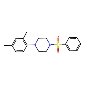 1-(Benzenesulfonyl)-4-(2,4-dimethylphenyl)piperazine structure