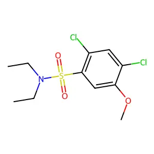 2,4-dichloro-N,N-diethyl-5-methoxybenzenesulfonamide structure
