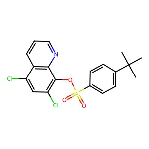 5,7-Dichloro-8-quinolinyl 4-tert-butylbenzenesulfonate structure