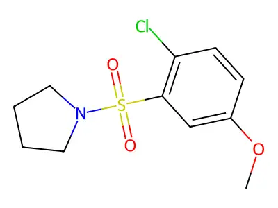 1-(2-Chloro-5-methoxyphenyl)sulfonylpyrrolidine structure