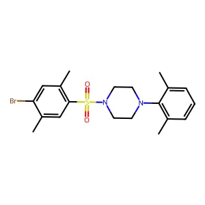 1-(4-Bromo-2,5-dimethylphenyl)sulfonyl-4-(2,6-dimethylphenyl)piperazine structure