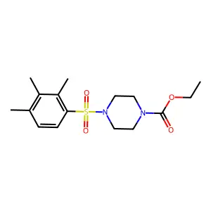 Ethyl 4-[(2,3,4-trimethylphenyl)sulfonyl]-1-piperazinecarboxylate structure