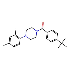 1-(4-Tert-butylbenzoyl)-4-(2,4-dimethylphenyl)piperazine structure