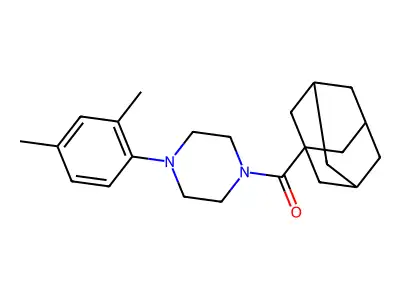 1-(1-Adamantylcarbonyl)-4-(2,4-dimethylphenyl)piperazine structure