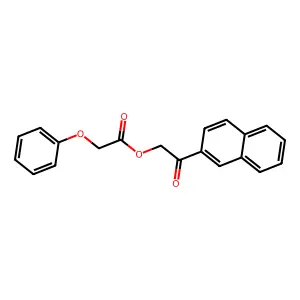 (2-Naphthalen-2-yl-2-oxoethyl) 2-phenoxyacetate structure