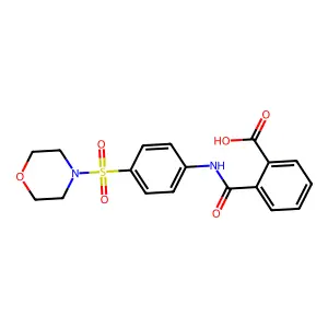 2-((4-(Morpholinosulfonyl)phenyl)carbamoyl)benzoic acid structure