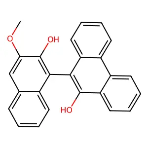 10-(2-Hydroxy-3-methoxy-1-naphthyl)-9-phenanthrenol structure