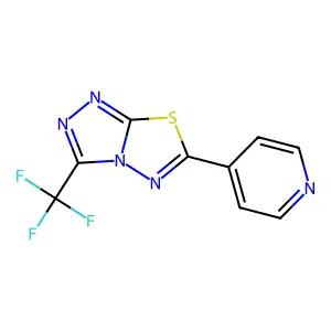 6-(4-Pyridinyl)-3-(trifluoromethyl)[1,2,4]triazolo[3,4-b][1,3,4]thiadiazole structure