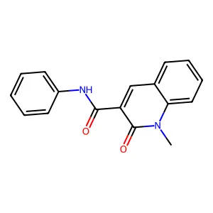 3-Quinolinecarboxamide, 1,2-dihydro-1-methyl-2-oxo-N-phenyl- structure