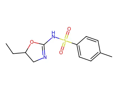 N-(5-ethyl-1,3-oxazolidin-2-ylidene)-4-methylbenzenesulfonamide structure