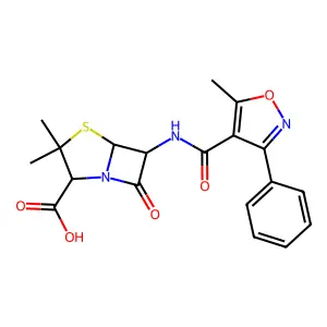 苯唑西林 structure