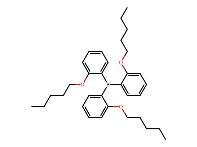 Tris(2-pentoxyphenyl)borane structure