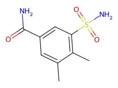 3,4-Dimethyl-5-sulfamoylbenzamide structure
