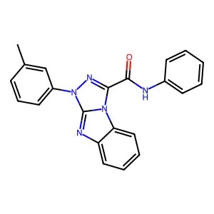 1-(3-methylphenyl)-N-phenyl-1H-[1,2,4]triazolo[4,3-a]benzimidazole-3-carboxamide structure
