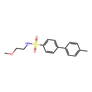N-(2-methoxyethyl)-4'-methyl-[1,1'-biphenyl]-4-sulfonamide structure