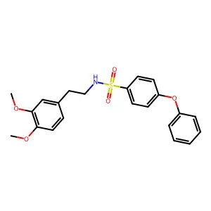 N-[2-(3,4-dimethoxyphenyl)ethyl]-4-phenoxybenzenesulfonamide structure