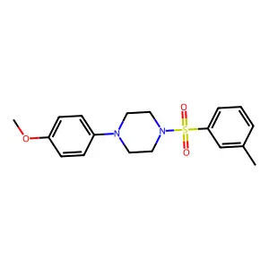 1-(4-Methoxyphenyl)-4-(m-tolylsulfonyl)piperazine structure