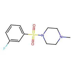 1-((3-Fluorophenyl)sulfonyl)-4-methylpiperazine structure