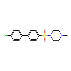 1-({4'-Chloro-[1,1'-biphenyl]-4-yl}sulfonyl)-4-methylpiperazine structure