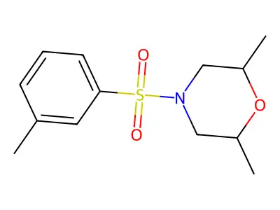 2,6-Dimethyl-4-(m-tolylsulfonyl)morpholine structure